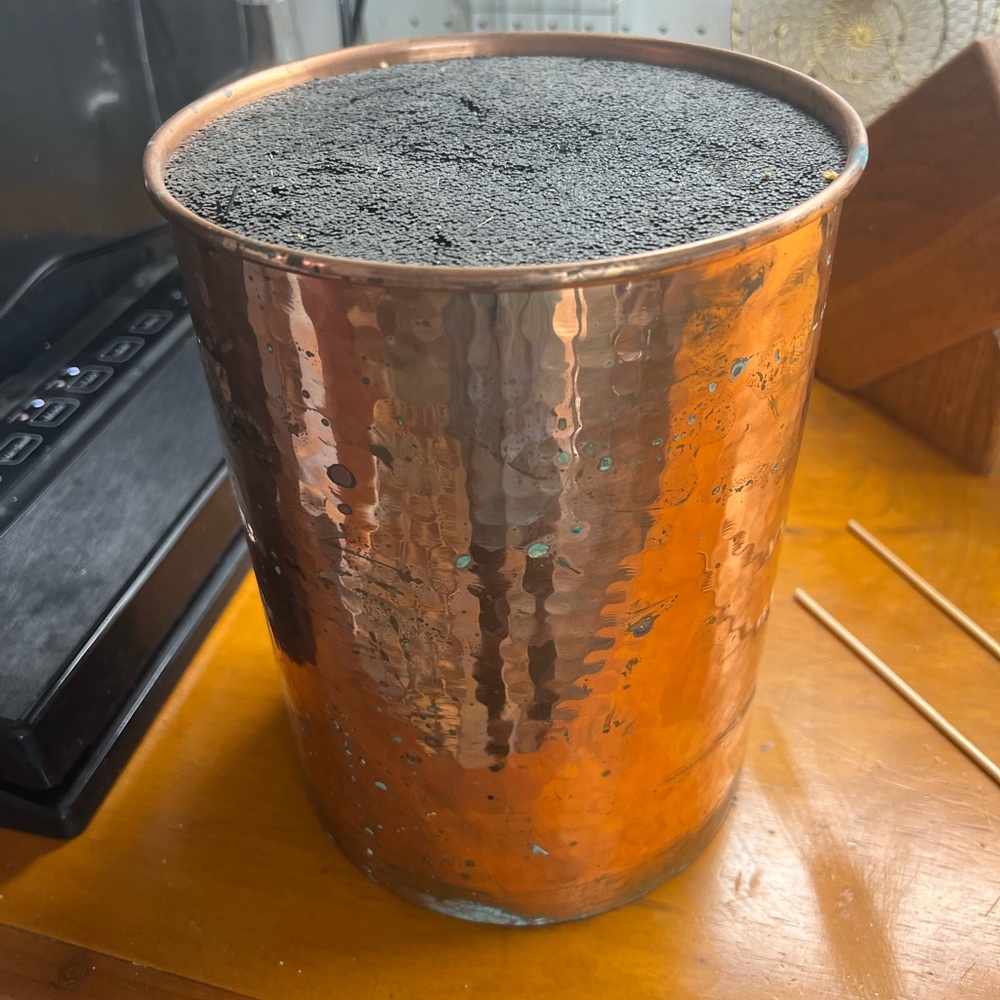 Hammered Copper Vase